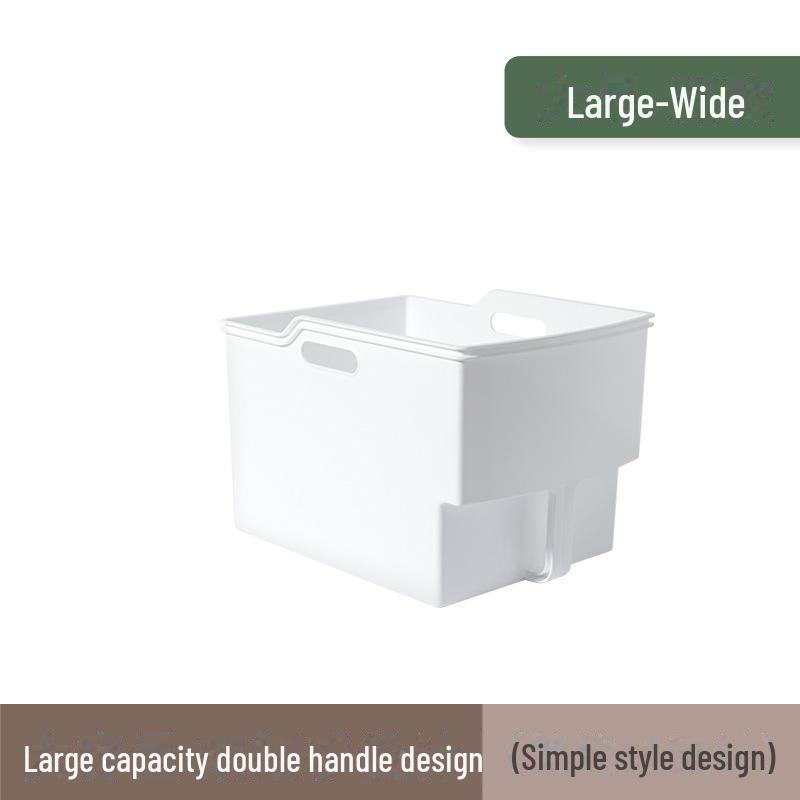 Высокий кухонный шкаф с выдвижной решетчатой корзиной для хранения приправ и круп