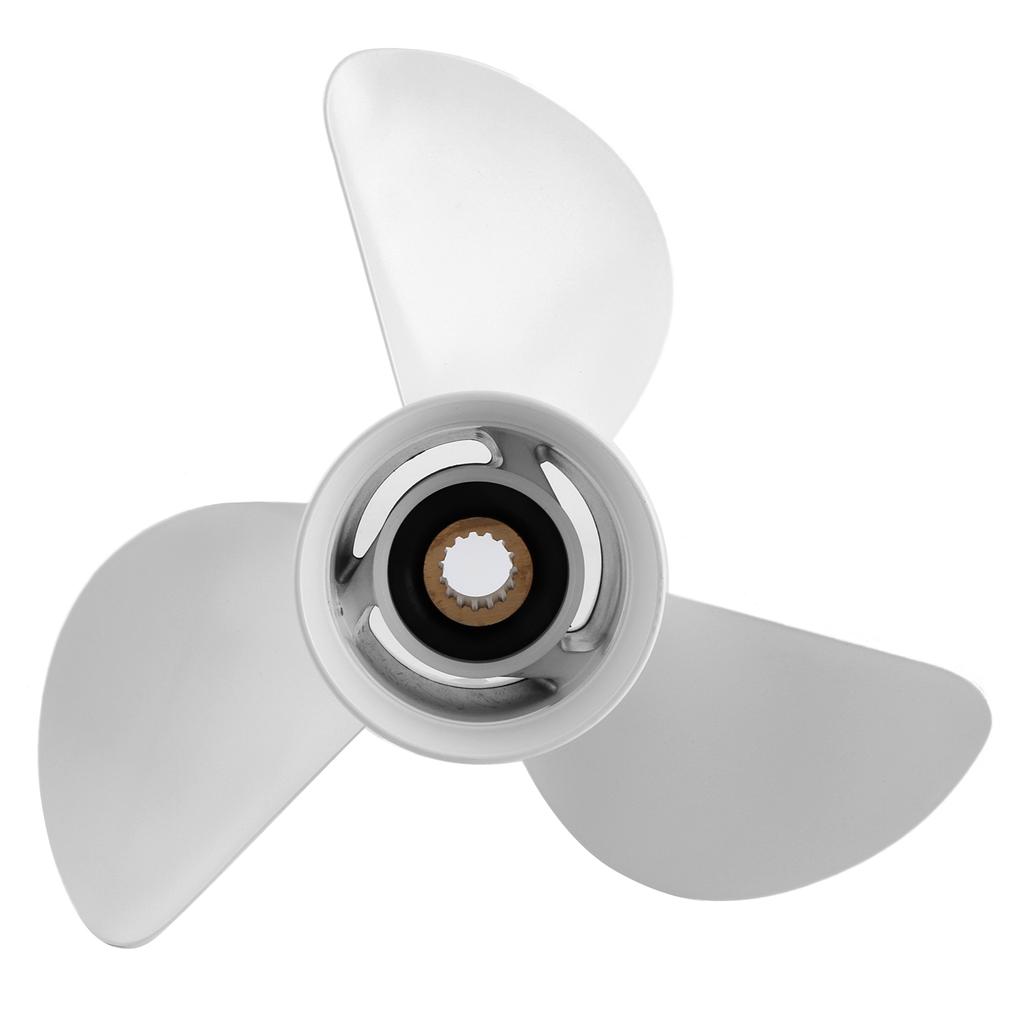 13x19 Outboard Propeller High Thrust 3 Blades 15 Tooth 6E5‑45941‑00‑00 Fit for Yamaha 50‑130HP Engine