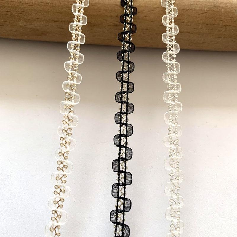 4 м/13,12 фута белая органза, тонкая нить, кружевная отделка, плетеная лента, отделка сороконожки, кривая ткань для свадебных поделок, сумка-платье своими руками, швейные аксессуары, украшение