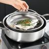 Многофункциональная пароварка из нержавеющей стали с ручкой, корзина для очистки риса, пасты, фруктов, для приготовления на пару овощей, морепродуктов