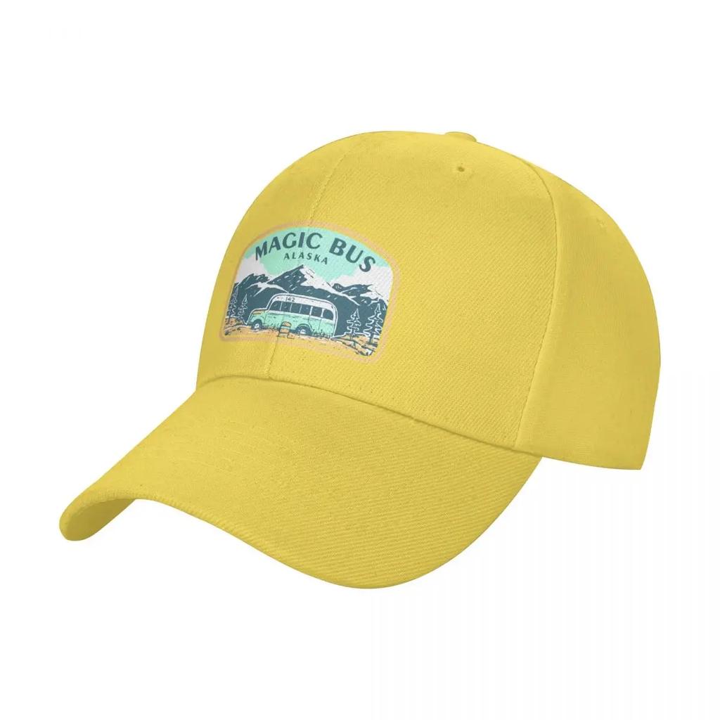 Magic bus alaska Baseball Cap Streetwear black Vintage hats for men Designer Man Womens