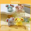 Elephant Adorable Cartoon With Apple Peach Plush Toy Pendant Keychain For Gift