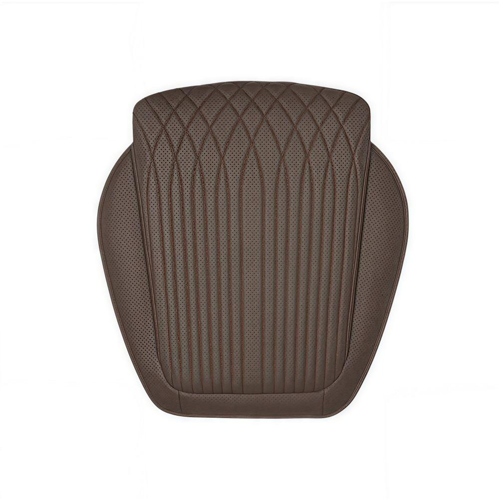 Breathable Car Seat Pad Nappa Leather Four Seasons Cushion Auto Universal