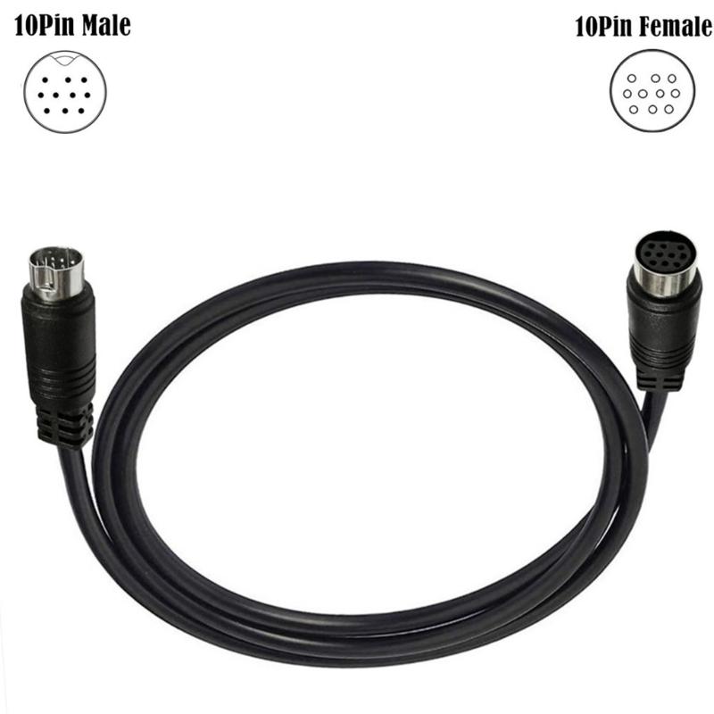 3/1.5/1/0.5м S-video Кабель Папа-Мама 10-контактный Mini DIN Компьютерный Разъем ТВ Кабель Для Проектора Видеомагнитофона DVD Никелированный