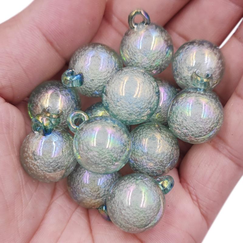 Creative DIY for Candy Color New 5Pcs 16mm Wholesale Jewelry Making Pendant Round Bubble Loose Beads