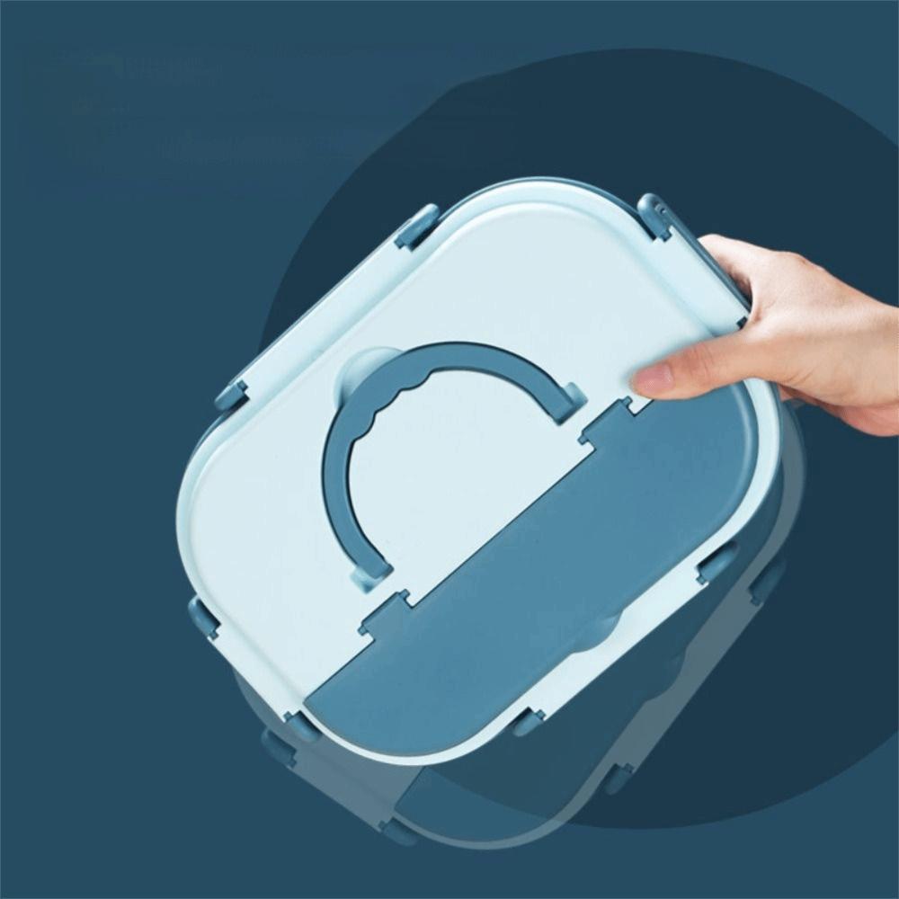 Insulated 4 Compartment Lunch Box Sealed Divided Food Storage Container  Student