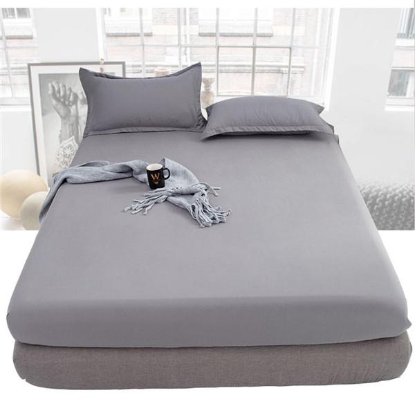 1 шт. простыня сплошного цвета, простыни из полиэстера, наматрасник 160 см x 200 см, наматрасник, покрывало (Нет наволочки)