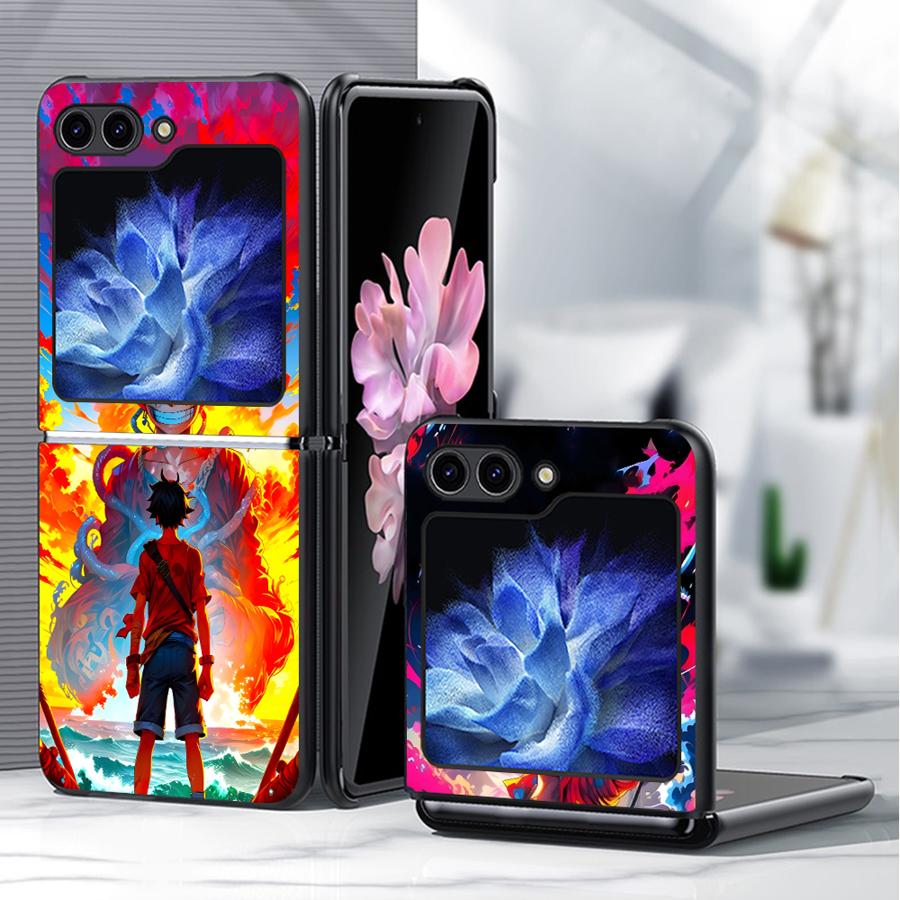 Чехол для телефона One Piece Крутой Луффи Зоро для Samsung Galaxy Flip3 Z Flip 7 6 5 4 3 Flip6 Flip4 Flip5 Flip7 FE