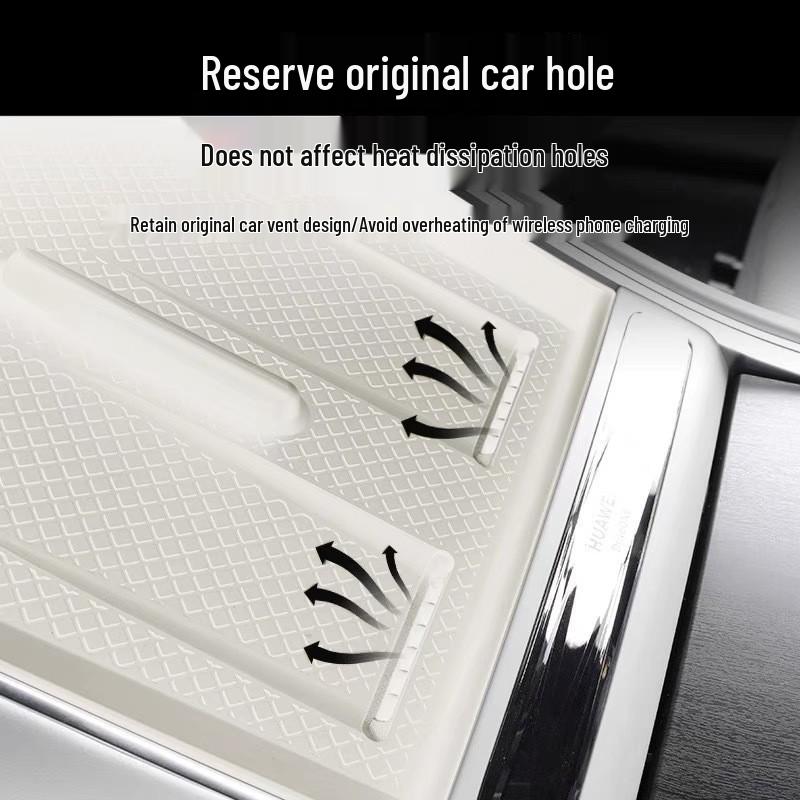 Беспроводная зарядка для центральной консоли Zhijie R7, силиконовый противоскользящий коврик для модификации салона автомобиля