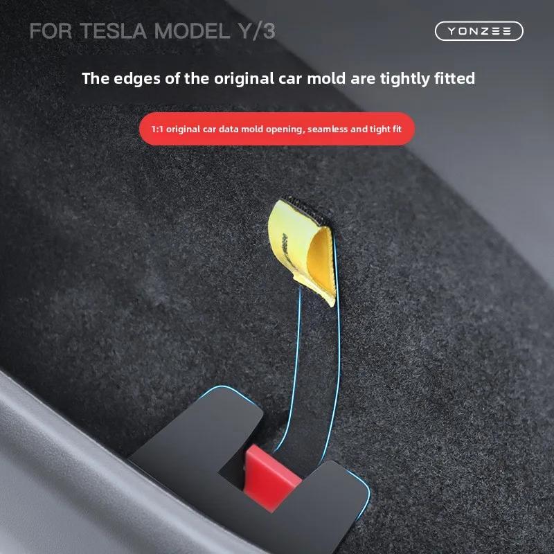 2021-2025 Tesla Model 3/Y Аварийная ручка для эвакуации, веревка для аварийного открытия, комплект для задней двери автомобиля (Хайленд/Можжевельник)