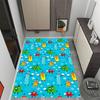 Colorful Creatures Pattern Themed Anti-Slip Rugs - Polyester Home Decor, Suitable for Bedrooms, Living Rooms, Doorways, Studios, and Decorations