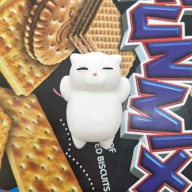 Stress Relief Toy Squeeze Toys Soft Mochi Cat Toy Mini Cute Animal Toy Birthday Party Gift Easter Egg Filler Classroom Reward