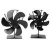 6 Blades Heat Powered Stove Fan Self Starting High Temperature Resistant Fireplace Fan LT385 4
