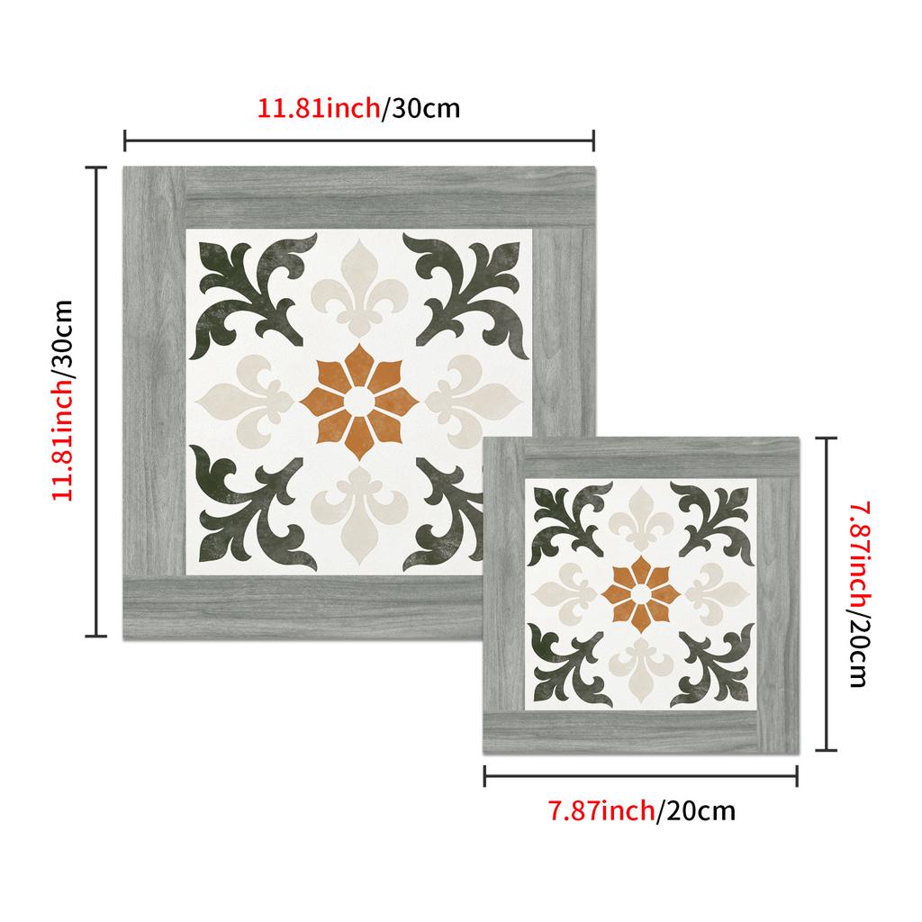PP Thickened Matte Floor Sticker Household Bathroom Waterproof Non-slip Self-adhesive Floor Sticker Living Room Decorative Sticker