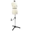 Adjustable Dress Form for Women Cream M Velvet