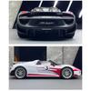 1/18 Porsche 918 Spyder Martini Сплав Модель Спортивного Автомобиля Литые Металлические Игрушки Гоночный Автомобиль Транспортные Средства Модель Симуляция Звук и Свет Детский Подарок