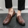 Мужские туфли-лоферы кофейные туфли в стиле ретро для танцев деловые кожаные свадебные платья выпускные блейзеры смокинги удобные туфли для вечеринок для мужчин большой размер