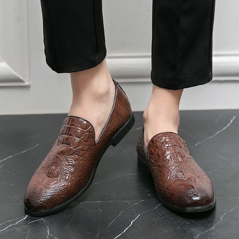 Мужские туфли-лоферы кофейные туфли в стиле ретро для танцев деловые кожаные свадебные платья выпускные блейзеры смокинги удобные туфли для вечеринок для мужчин большой размер