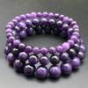 Браслет из аметиста «Пурпурный дракон» - бусины 6 мм, 8 мм, 10 мм, модная бижутерия.