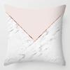 Дизайн из серии 'Мраморный узор' Наволочка для декоративной подушки с принтом из короткого плюша Декор для дивана в гостиной Наволочки