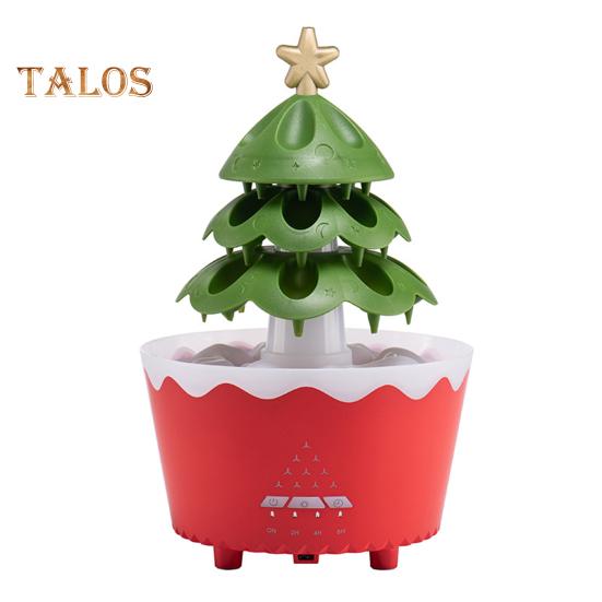 Увлажнитель воздуха в виде рождественской елки, мелкодисперсный диффузор, 7-цветная градиентная подсветка, беспроводное дистанционное управление, малошумный увлажнитель воздуха в виде рождественской елки, настольный декор