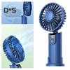 Handheld Cooling Fan Digital Display Brushless Motor 3 Adjustable Speeds Strong Airflow Rechargeable Desk Fan Personal Air Cooler