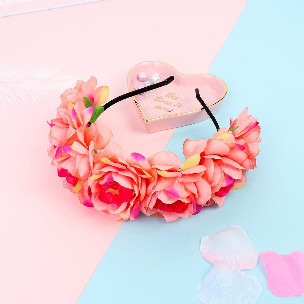 Аксессуары для волос Головные уборы Женские цветочные повязки на голову Свадебные вечеринки Невеста Головной убор Пляжные головные уборы