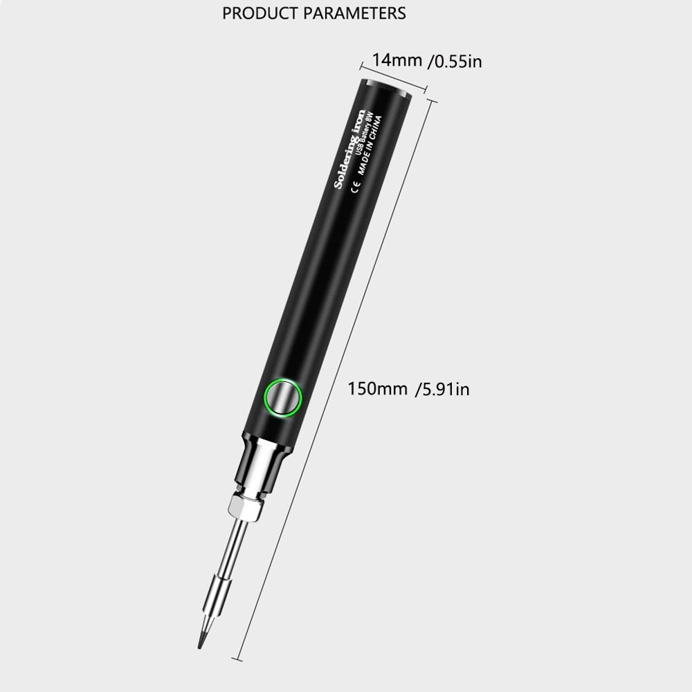 3 Temperature Settings USB Soldering Iron Cordless Burning Wire Pen Electronic Repair