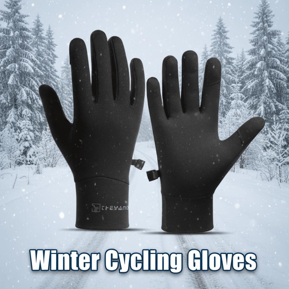 Anti Loss Winter Cycling Gloves Lock Buckle Warm Outdoor Gloves Thick Cycling Gloves Sports