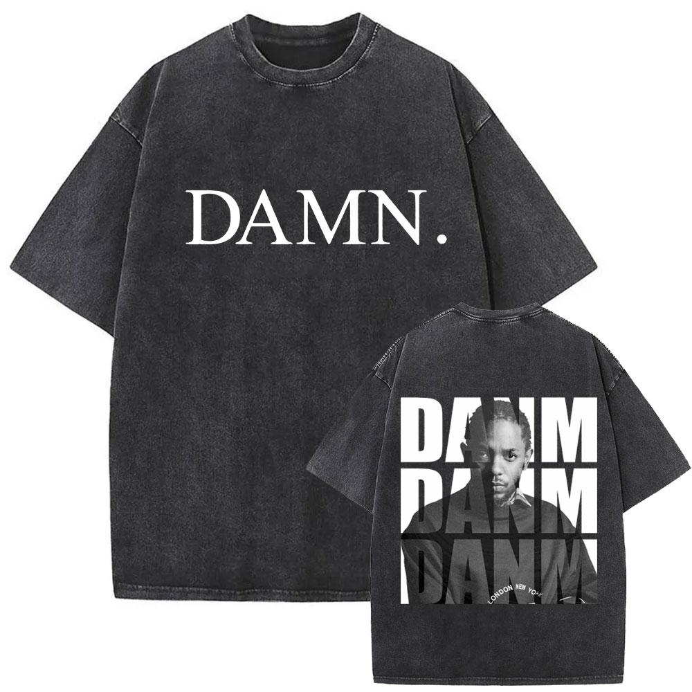 Limited Rapper Kendrick Lamar They Not Like Us Washed Vintage Tshirt Summer Men Women Hip Hop Oversized Street Crewneck T Shirt