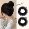 Elegant Drawstring Bun Hair Net Elastic Lace Work Headdress  For Women Girl Hair Accessories