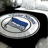 1PC Hertha BSC Custom Name Patterned Flannel Blanket Suitable For All Seasons for Home Decor Warmth and Comfort Gifts Holiday Present