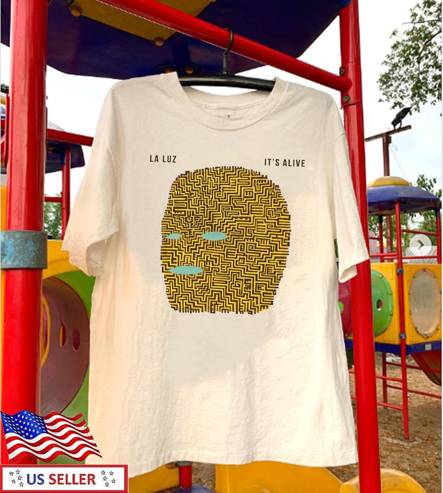 La Luz Band It's Alive White Cotton Full Size Unisex T-Shirt
