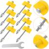 11pcs Manual Wall Tiles Locator,Tile Leveling Device,Height Adjustment Positioner Leveler,Fine Thread Lifting Construction Tool