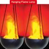 2 Pack Hanging LED Flame Light Fire Lighting Stage Effects Prop Party Decor