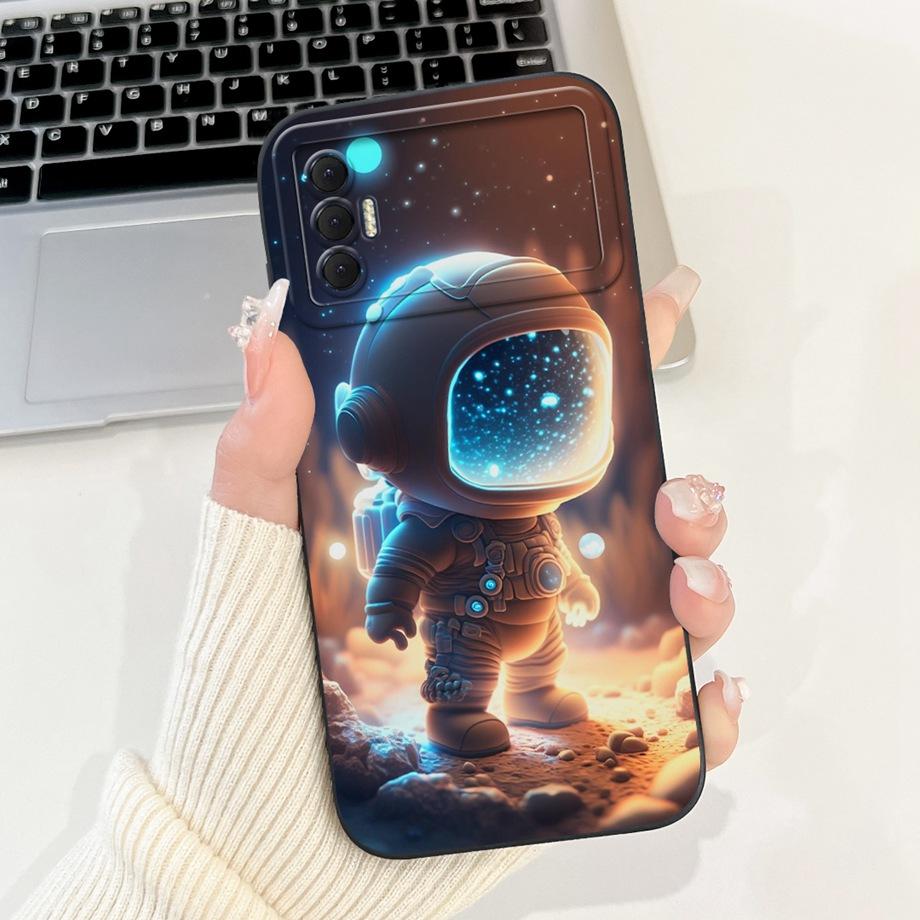 Для Tecno Spark 8P Чехол Мягкий Силиконовый Задний Чехол Панда Мраморный Дракон Кот Астронавт Чехол для Телефона Для Spark8P KG7H KG7 KG7n Capas
