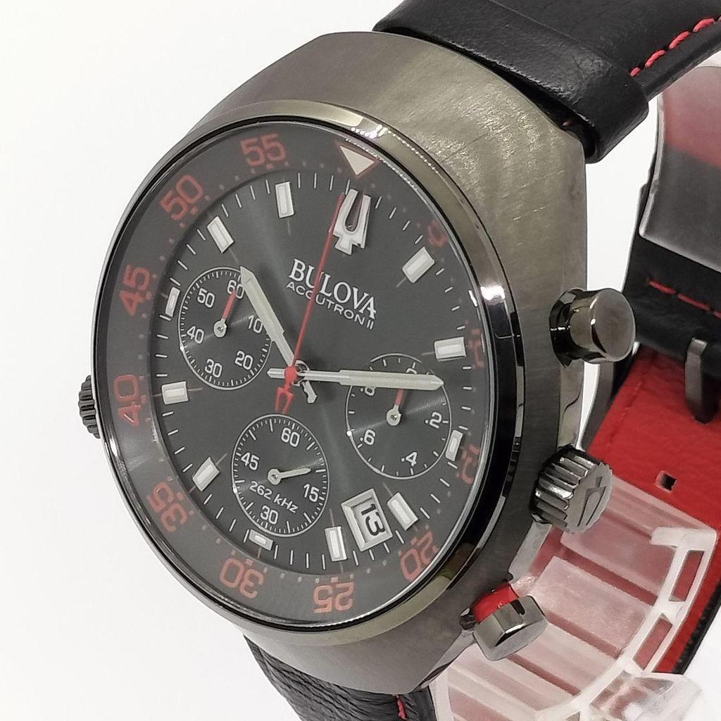Б/у [Хорошее состояние] Мужские часы Bulova Accutron II Lobster 98B252 с коробкой