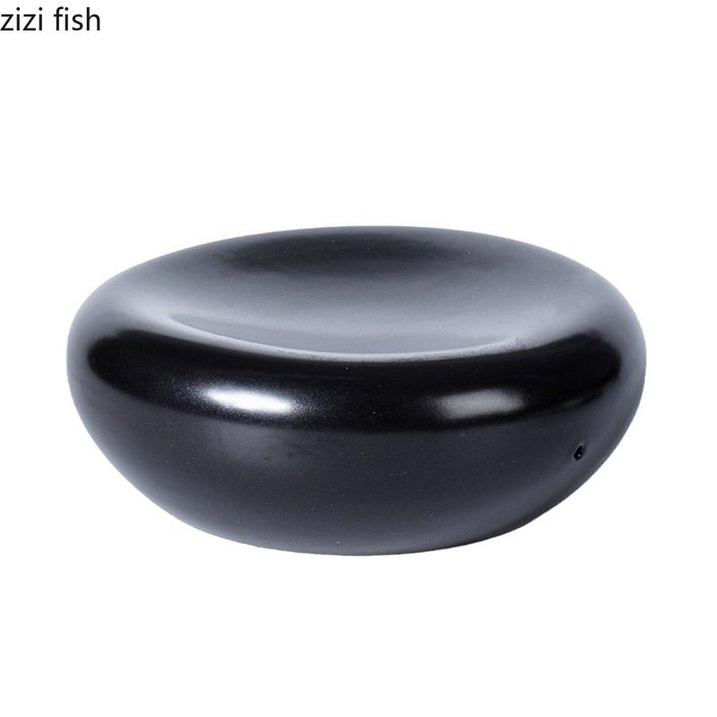 Однотонная черно-белая керамическая тарелка для закусок, десертная тарелка для суши, демонстрационная тарелка для молекулярной кухни, креативная посуда для ресторана