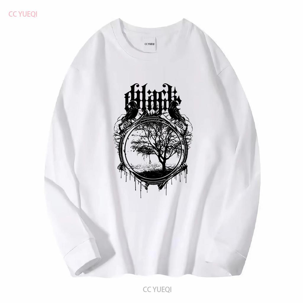 Black Tongue British Deathcore Downtempo Band Crow T Shirt M 2XL long or short sleeves vintage Washed Comfortable Unisex Soft