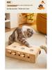 Interactive Solid Wood Cat Whack-a-Mole Toy for Pets and Children
