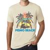 Men’s Vintage Tee Shirt Graphic T Shirt Summer Triangle Pismo Beach Natural
