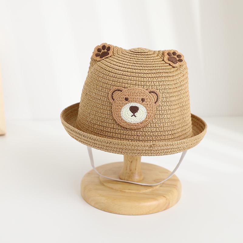 Baby hat summer boy cute straw hat baby sun protection girl sunshade fisherman cool hat children bag travel summer