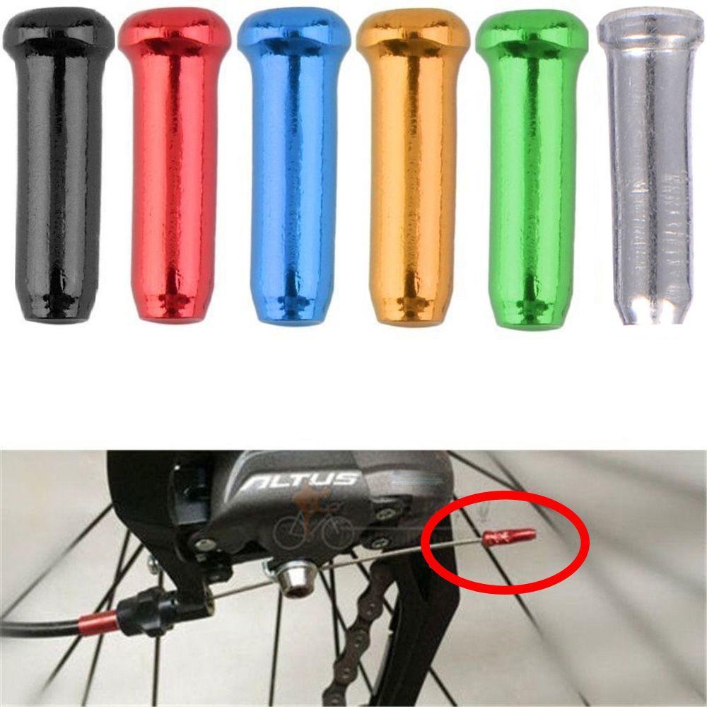 Pcs Practical Crimps Bicycle Accessories Brake Wire End Cap Shifter Cable Cover Bike Aluminum Alloy