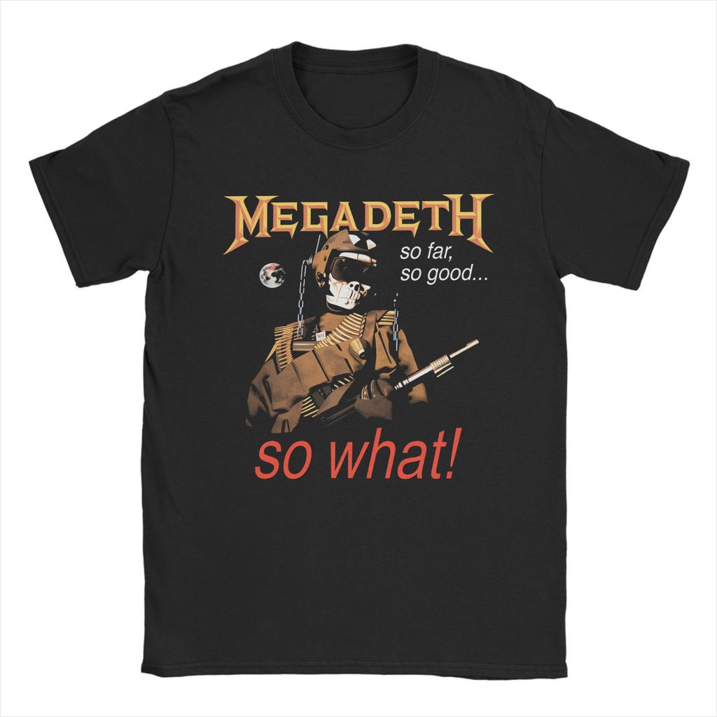 MMegadethed Band TShirt Beach Cotton T Shirts For Men Hipster Print Tee Shirt ShortSleeve Y2K Funny Tees