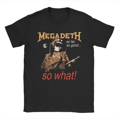 Мужская футболка M-Megadethed Band 100% Хлопок Одежда Винтажная Короткий рукав Круглый вырез Футболка Большого размера