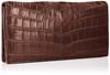 Кошелек длинный крокодиловый шоколадный [El Vaccello] 0172-KSW10-CO
