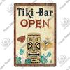 Decor Beach Vintage Plaque Metal Plate Retro Tin Signs Summer Wall Art Poster Seaside Tiki Bar House Room Iron Painting