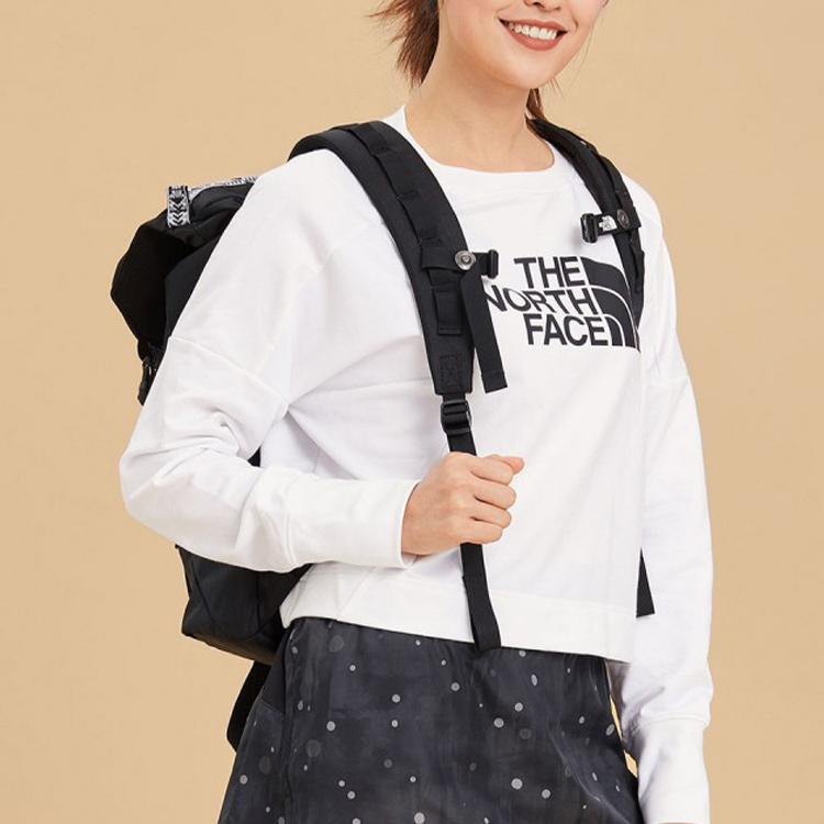 The North Face 20-35L Universal Comfortable Backpack Unisex Backpack Black NF0A3KUT-KY4