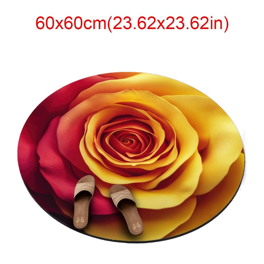 Коврик для пола в форме пиона, мягкий коврик для ванной комнаты, для гостиной, чайного столика, прикроватный