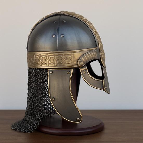 Кольчужный шлем викинга с подставкой для боевых доспехов, сталь 18G SCA, средневековый боевой шлем в стиле ларп, подарок викингов для него